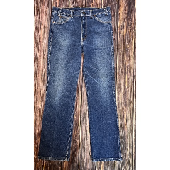 Vtg Levi's 517 Denim Blue Jeans Size‎ 34x31 Orange Tab USA 505-121 80s MINT 1981 - Picture 1 of 15